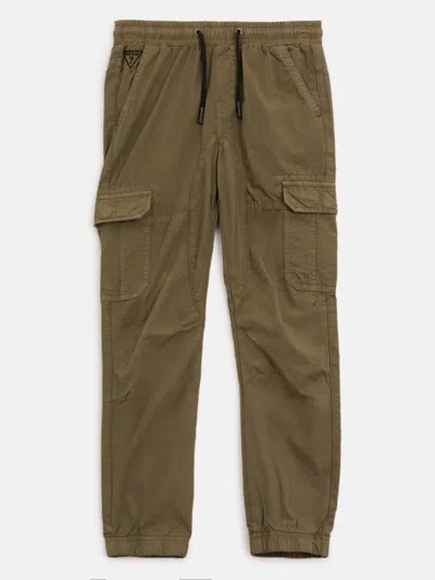 Guess Factory Kids' Luis Camo Joggers (7-18) In Green