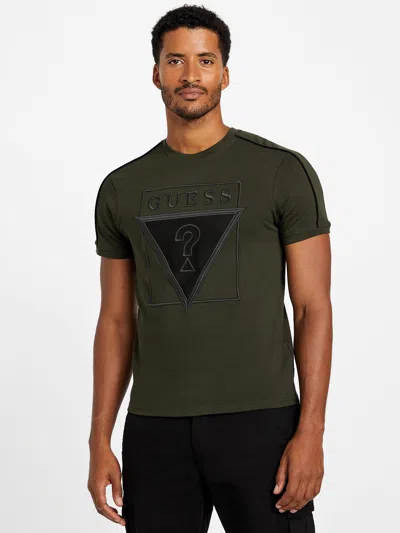 Guess Factory Luis Crewneck Tee In Green