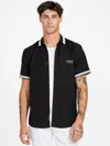 Guess Factory Luke Printed Shirt In Black