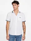 Guess Factory Luke Printed Shirt In White