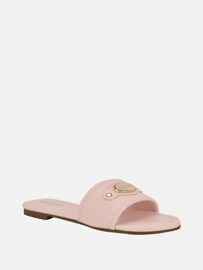Guess Factory Lyndon Logo Slides In Pink
