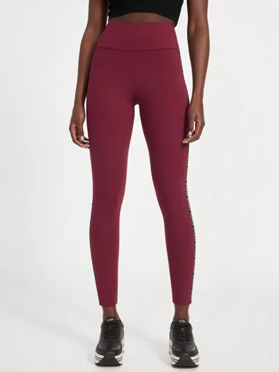 Guess Factory Maddy Active Leggings In Red