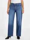 Guess Factory Maisie Low-rise Baggy Jeans In Blue