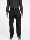 Guess Factory Malcom Relaxed Straight Jeans In Black