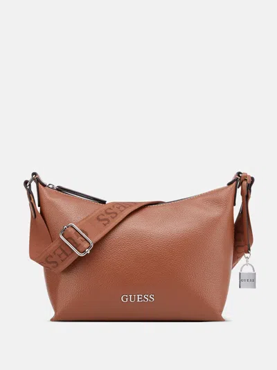Guess Factory Maleena Convertible Bag In Brown