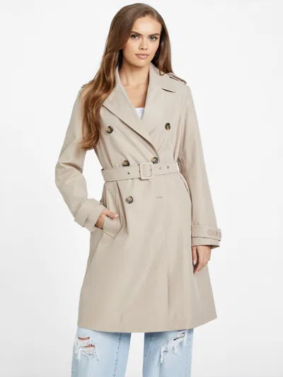 Guess Factory Mally Trench Coat In Neutral