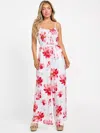 Guess Factory Mandy Printed Jumpsuit In White