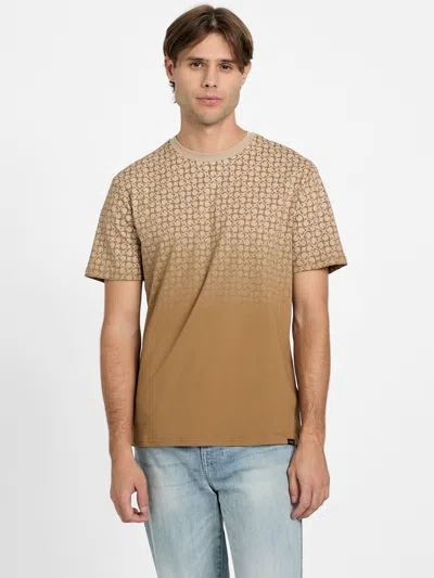 Guess Factory Marcelo Crewneck Tee In Brown
