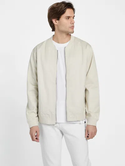 Guess Factory Marcus Flight Jacket In Neutral