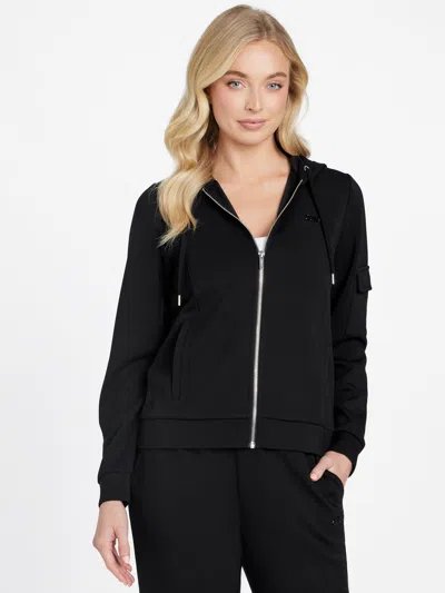 Guess Factory Maria Zip Hoodie In Black