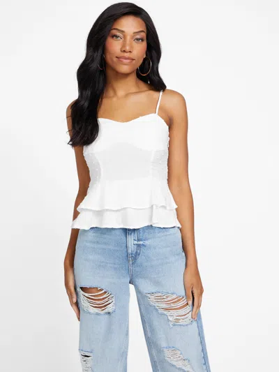 Guess Factory Mariana Top In White