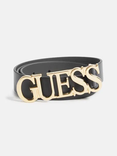 Guess Factory Marianna Letter Belt In Black