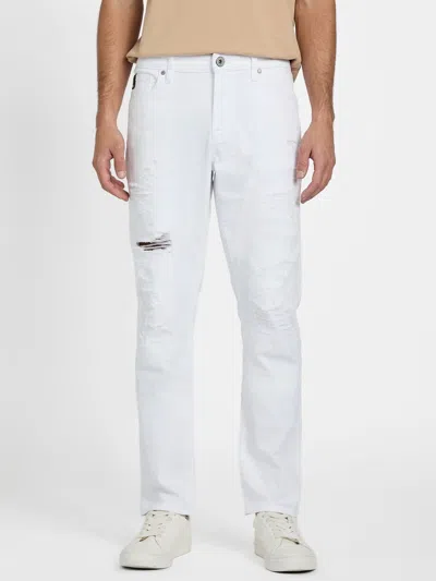 Guess Factory Mark Skinny Denim Jeans In White