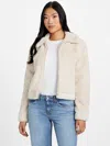 Guess Factory Marlin Faux-fur Jacket In Gray