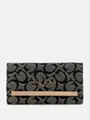 Guess Factory Marva Slim Clutch Wallet In Black