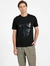 Guess Factory Masper Skull Tee In Black