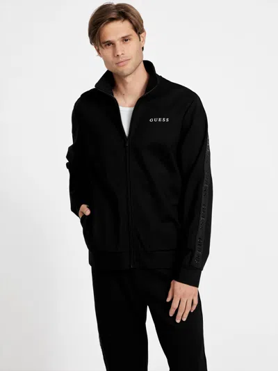 Guess Factory Mateo Logo-tape Jacket In Black