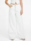 Guess Factory Maya Wide-leg Denim Jeans In White