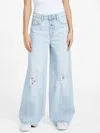 Guess Factory Maya Wide-leg Jeans In Blue