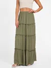 Guess Factory Melanie Maxi Skirt In Green