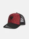 Guess Factory Mesh Trucker Hat In Red