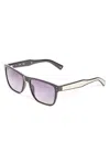 Guess Factory Metal Arm Square Sunglasses In Black