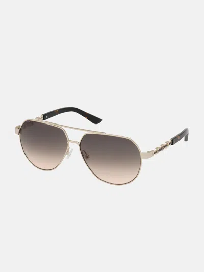 Guess Factory Metal Aviator Sunglasses In Multi
