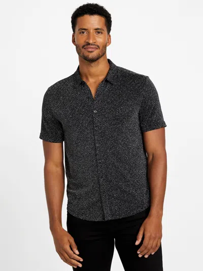 Guess Factory Miguel Nylon Shirt In Black