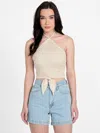 Guess Factory Miley Crochet Halter Top In Multi