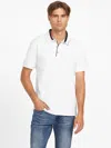 Guess Factory Milio Textured Polo In White