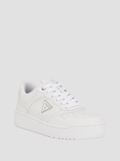 Guess Factory Miram Two-tone Sneakers In White