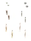 Guess Factory Mixed-metal Hoop And Stud Earrings Set In Multi