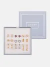 Guess Factory Mixed Stud And Huggie Earrings Box Set - 9 Pairs In Multi