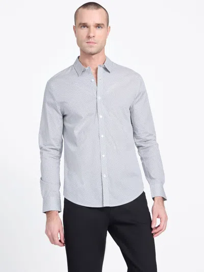 Guess Factory Montey Woven Geometric Shirt In Neutral