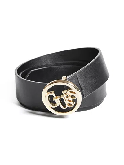 Guess Factory Mosaic Logo Belt In Brown