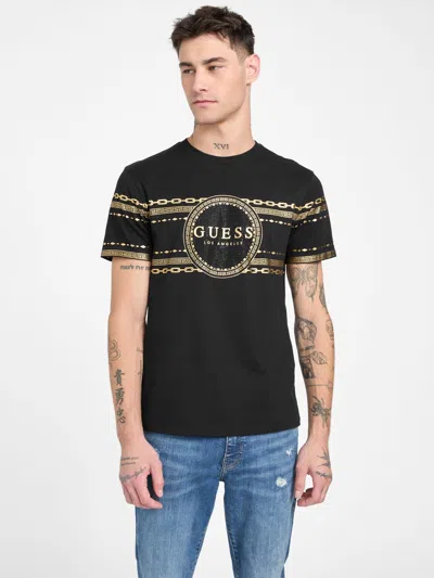 Guess Factory Mosko Printed Tee In Black