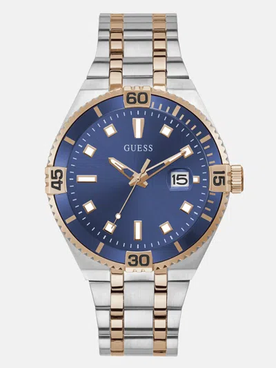 Guess Factory Multi-tone Analog Watch In Gold