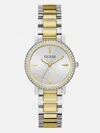 Guess Factory Multi-tone Analog Watch In Silver