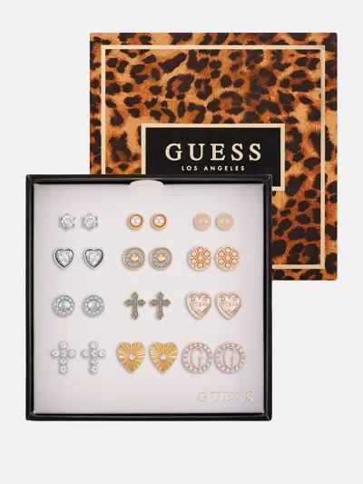 Guess Factory Multi-tone Stud Earrings Box Set