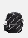Guess Factory Multi-zip Crossbody Bag In Black