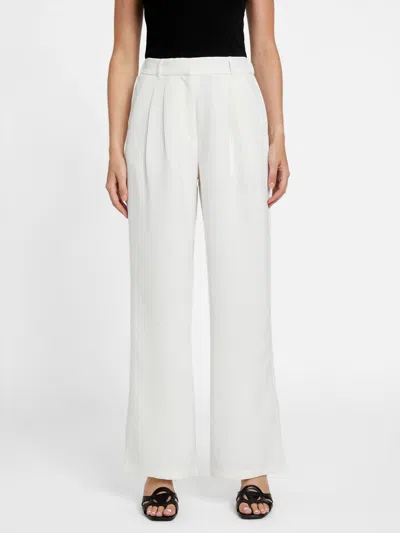 Guess Factory Nancy Wide-leg Trousers In White