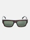 Guess Factory Narrow Square Plastic Wayfarers In Brown