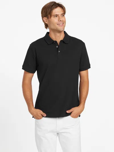 Guess Factory Nelly Knit Polo In Black