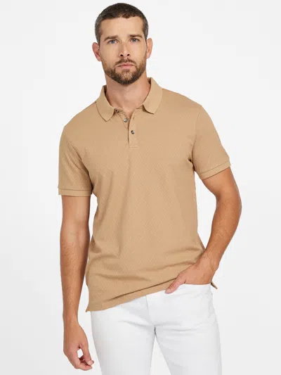 Guess Factory Nelly Knit Polo In Brown