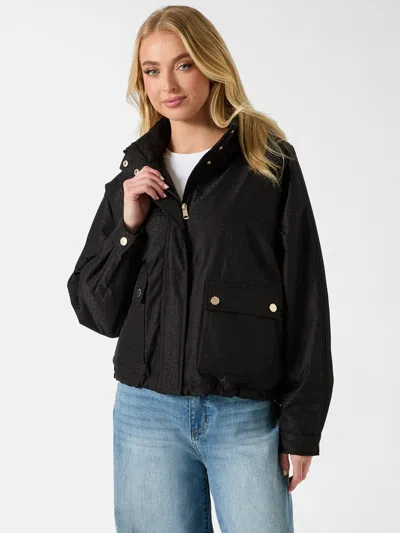 Guess Factory Nelly Logo Jacket In Black