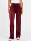 Guess Factory Ness Velour Pants In Red