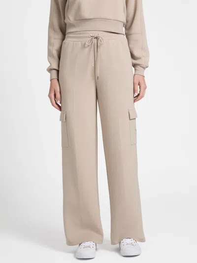 Guess Factory Nessa Straight Cargo Joggers In Neutral