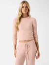 Guess Factory Nica Sweater Top In Pink