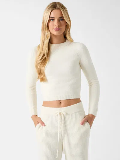 Guess Factory Nica Sweater Top In White