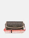 Guess Factory Nichole Crossbody In Brown